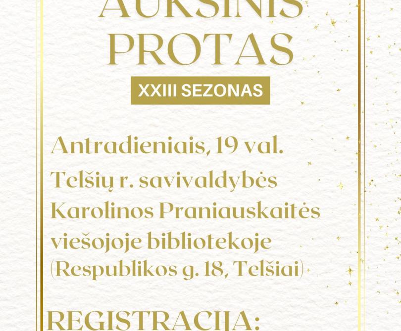 Naujas „Auksinio proto“ sezonas!